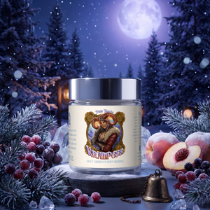 Krampess - Body Frosting - Dark Evergreens, Winter Berries, Snow Covered Peaches
