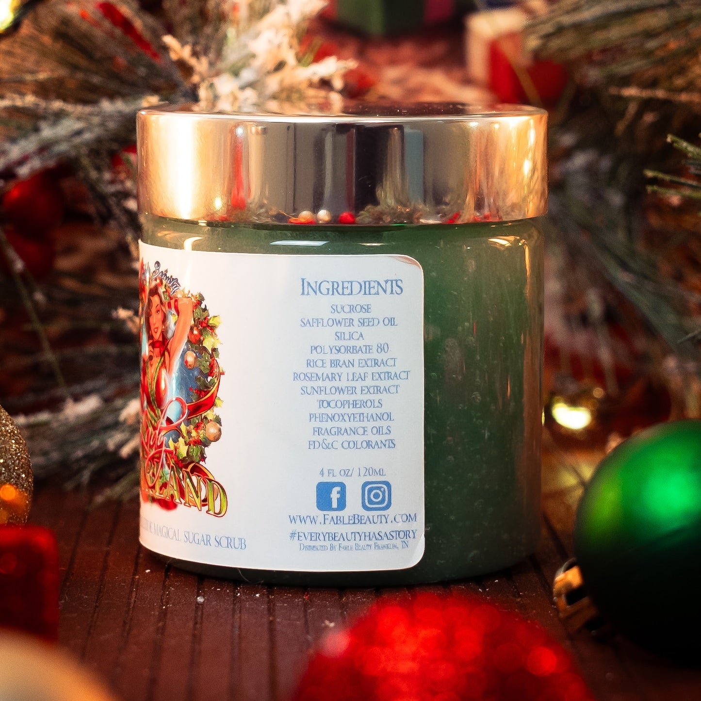 Lady Garland - Magical Sugar Scrub - Frosted Pine & Sugary Red Raspberries