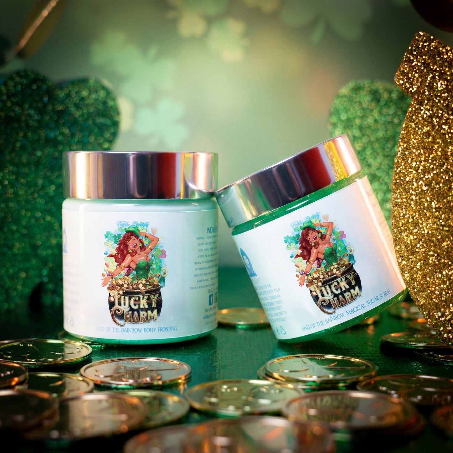 Lucky Charm - Polish & Pamper Duo - Juicy Cherry, Soft Florals, Creamy Vanilla