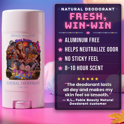 Lucky - Natural Deodorant - Spun Cotton Candy, White Pumpkin, Soft Maple