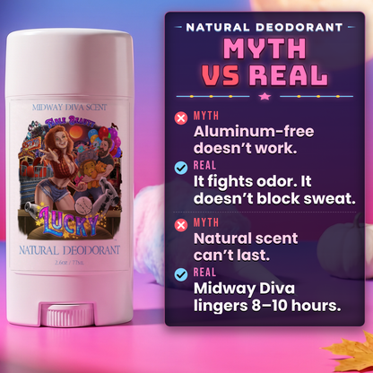 Lucky - Natural Deodorant - Spun Cotton Candy, White Pumpkin, Soft Maple