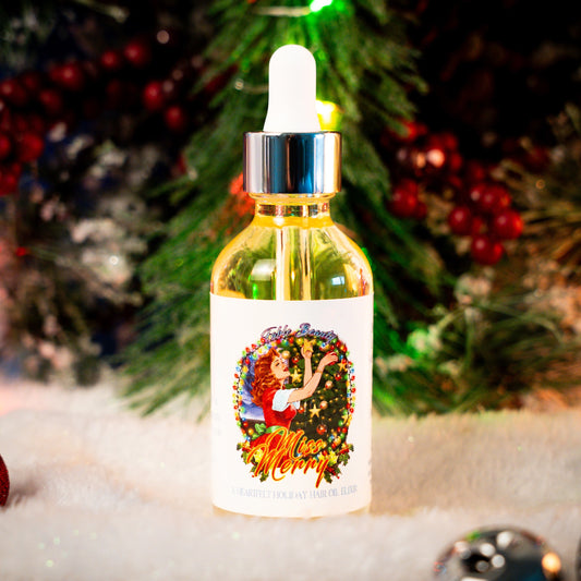 Miss Merry - Hair Oil Elixir - Apple Spice, Cranberry Marmalade, Cozy Christmas Tree