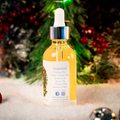 Miss Merry - Hair Oil Elixir - Apple Spice, Cranberry Marmalade, Cozy Christmas Tree