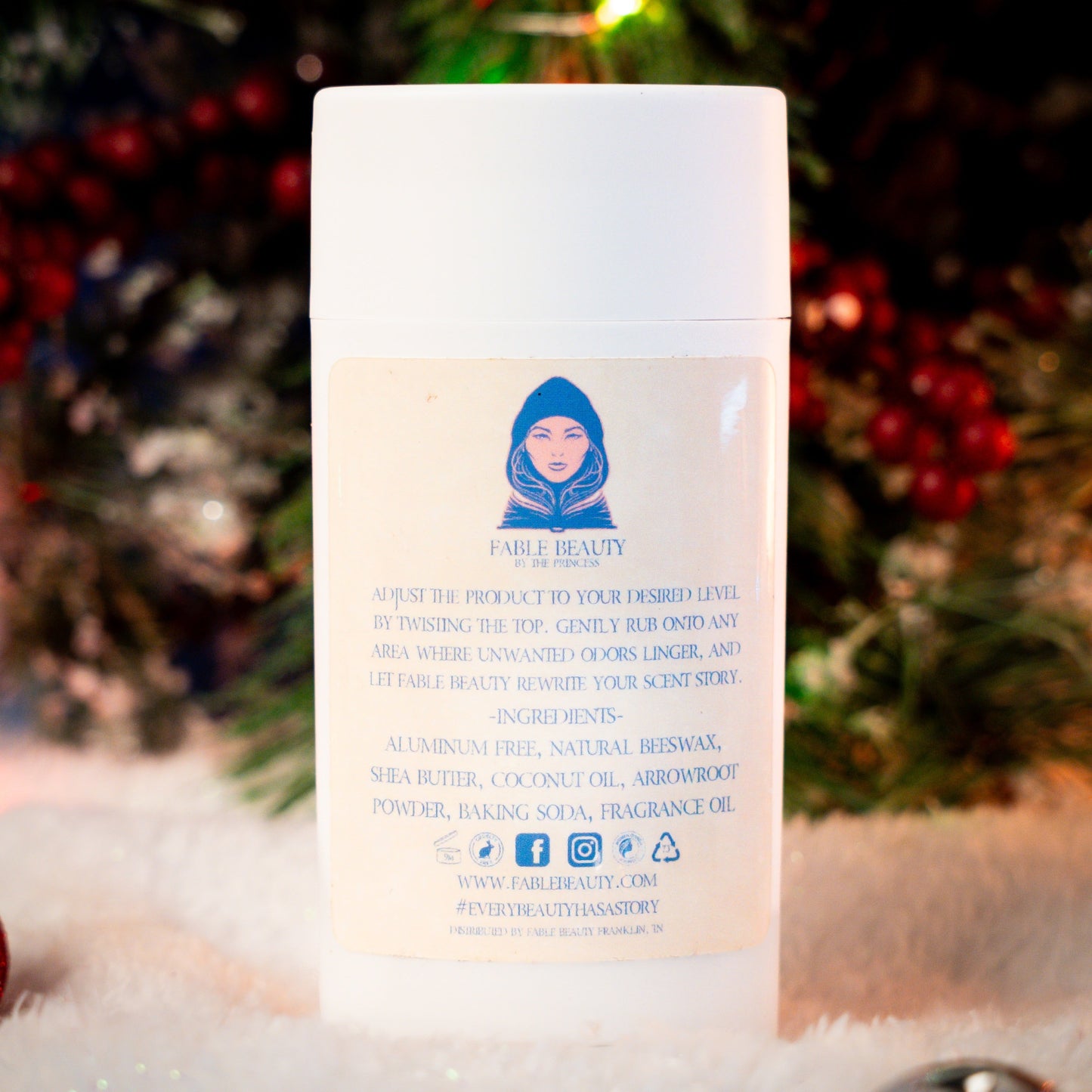 Miss Merry - Natural Deodorant - Apple Spice, Cranberry Marmalade, Cozy Christmas Tree