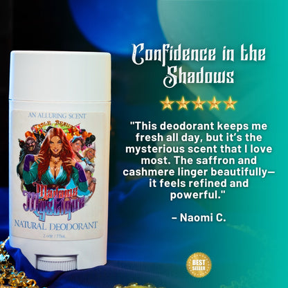 Madame Mystique - Natural Deodorant - Silky Cocoa Butter, Luxe Cashmere, Enchanting Saffron