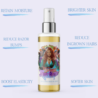 Madame Mystique - Shave Oil Serum - Silky Cocoa Butter, Luxe Cashmere, Enchanting Saffron