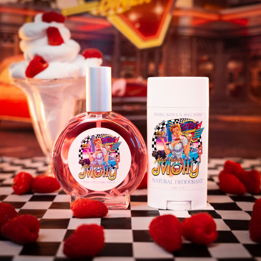 Malt Shop Molly - Fragrance & Function Duo - Vanilla Bean Ice Cream, Raspberry Swirl, Sweet Whipped Cream