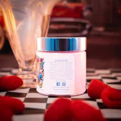 Malt Shop Molly - Body Frosting - Vanilla Bean Ice Cream, Raspberry Swirl, Sweet Whipped Cream