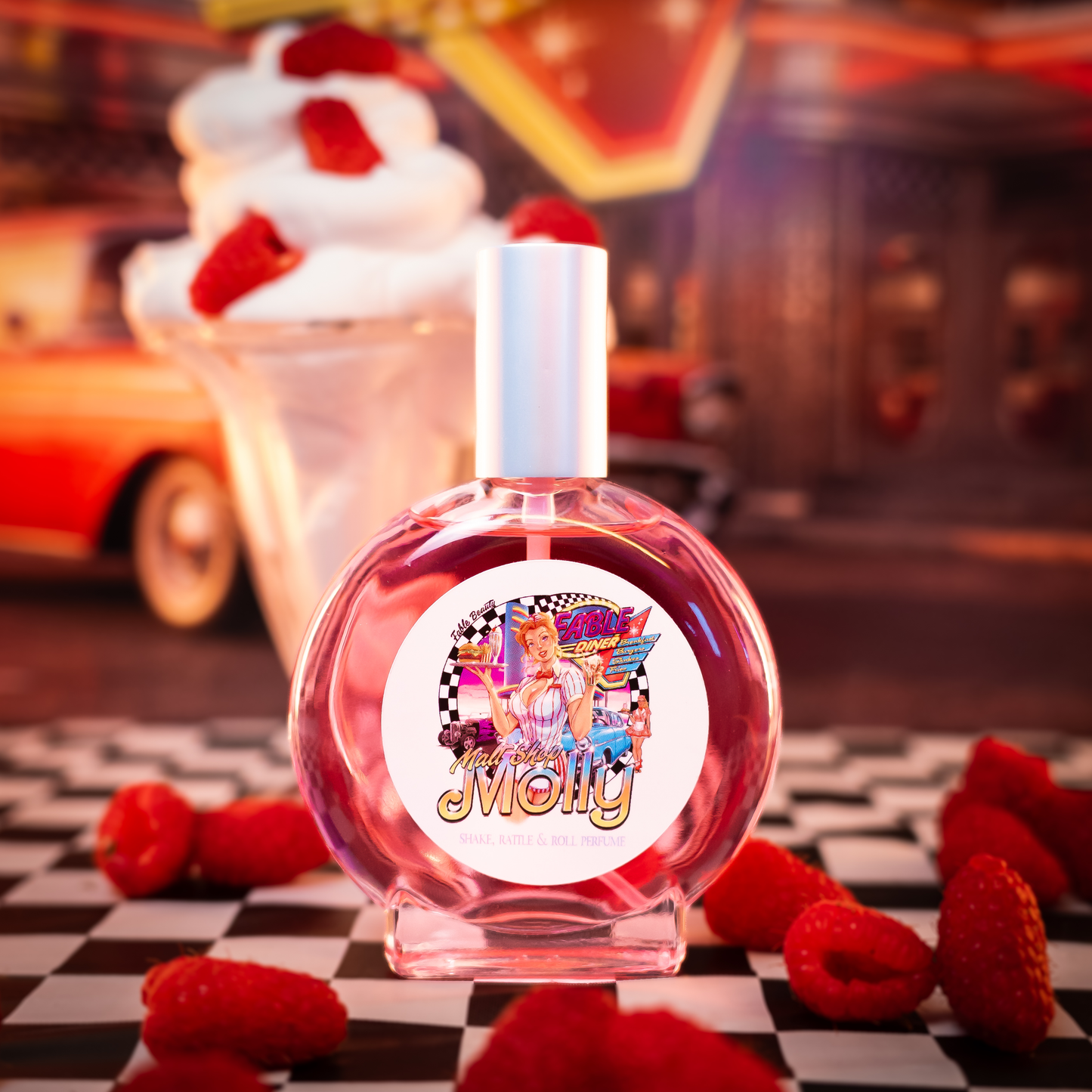 Malt Shop Molly - Perfume - Vanilla Bean Ice Cream, Raspberry Swirl, Sweet Whipped Cream