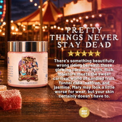 Mary Go Round - Body Frosting - Mesmerizing Saffron & Jasmine, Candied Fruit Accords, Sugary Funnel Cake