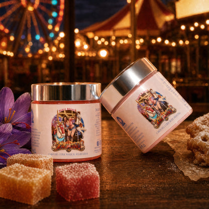 Mary Go Round - Polish & Pamper Duo - Mesmerizing Saffron & Jasmine, Candied Fruit Accords, Sugary Funnel Cake