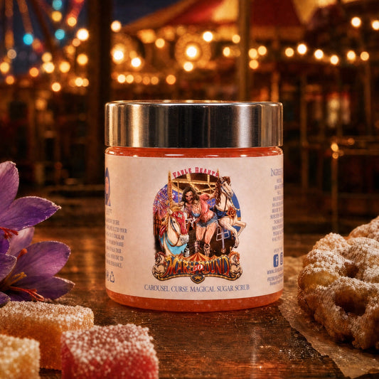 Mary Go Round - Magical Sugar Scrub - Mesmerizing Saffron & Jasmine, Candied Fruit Accords, Sugary Funnel Cake