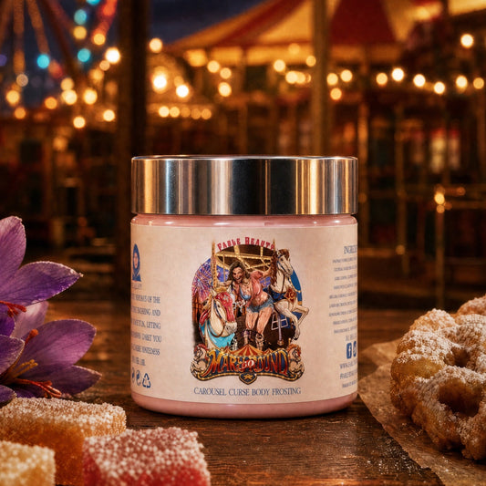 Mary Go Round - Body Frosting - Mesmerizing Saffron & Jasmine, Candied Fruit Accords, Sugary Funnel Cake
