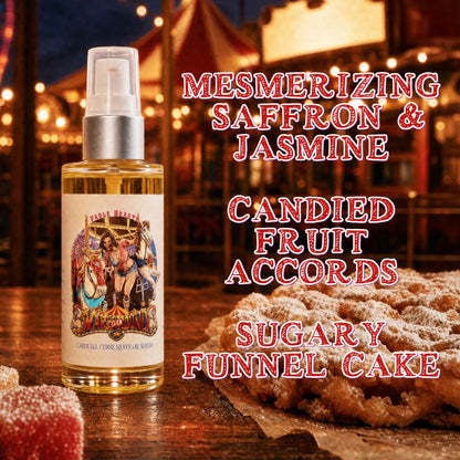 Mary Go Round - Shave Oil Serum - Mesmerizing Saffron & Jasmine, Candied Fruit Accords, Sugary Funnel Cake