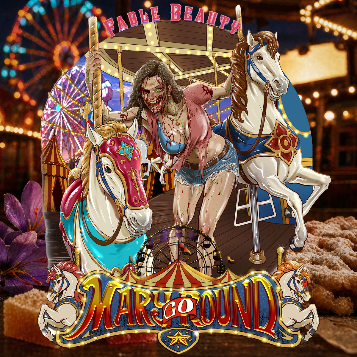 Mary Go Round - Natural Deodorant - Mesmerizing Saffron & Jasmine, Candied Fruit Accords, Sugary Funnel Cake