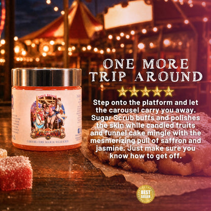 Mary Go Round - Polish & Pamper Duo - Mesmerizing Saffron & Jasmine, Candied Fruit Accords, Sugary Funnel Cake
