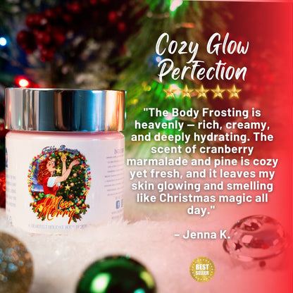 Miss Merry - Body Frosting - Apple Spice, Cranberry Marmalade, Cozy Christmas Tree