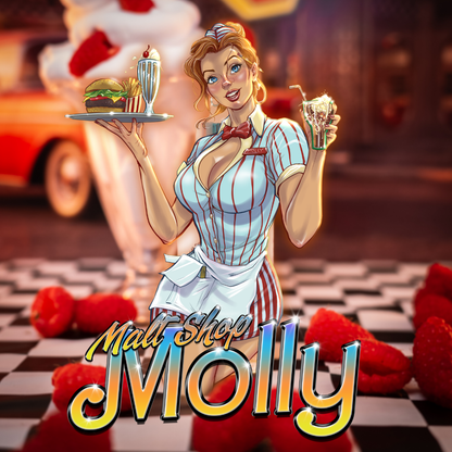 Malt Shop Molly - Fragrance & Function Duo - Vanilla Bean Ice Cream, Raspberry Swirl, Sweet Whipped Cream