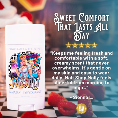 Malt Shop Molly - Fragrance & Function Duo - Vanilla Bean Ice Cream, Raspberry Swirl, Sweet Whipped Cream