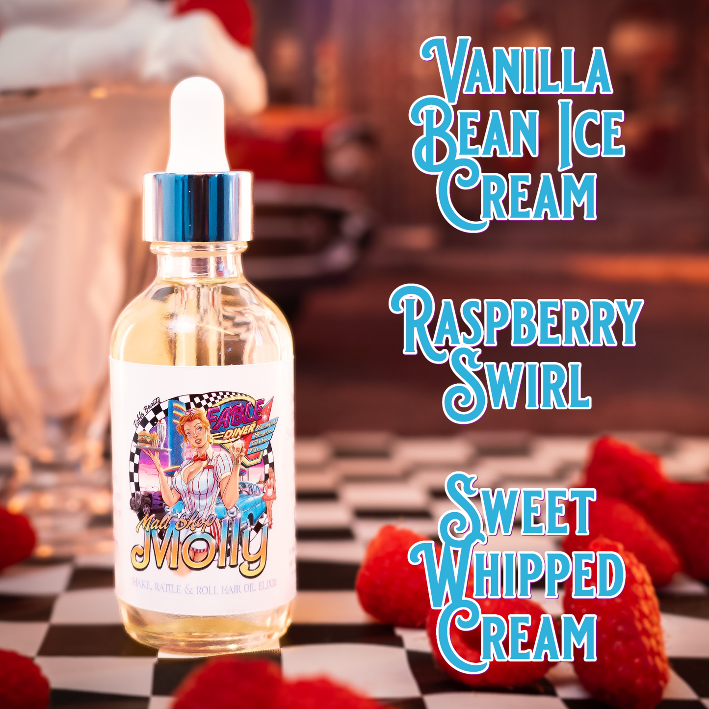Malt Shop Molly - Razor and Radiance Duo - Vanilla Bean Ice Cream, Raspberry Swirl, Sweet Whipped Cream