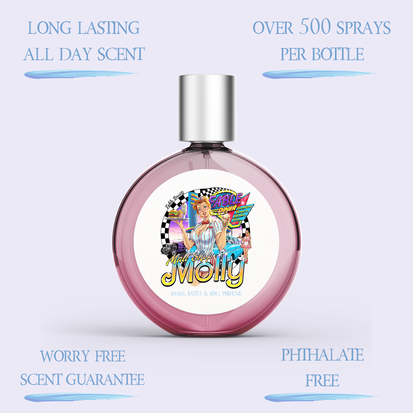 Malt Shop Molly - Fragrance & Function Duo - Vanilla Bean Ice Cream, Raspberry Swirl, Sweet Whipped Cream