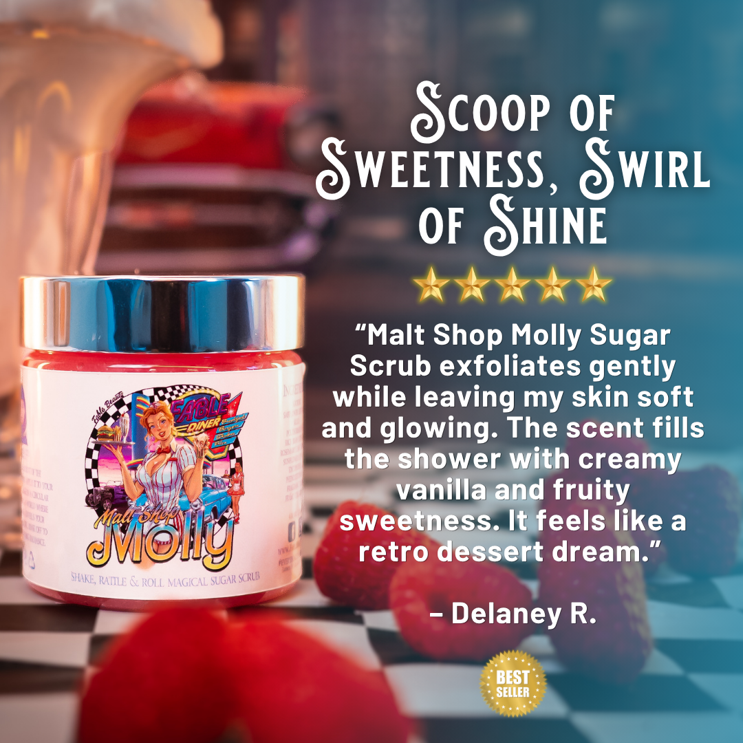 Malt Shop Molly - Polish & Pamper Duo - Vanilla Bean Ice Cream, Raspberry Swirl, Sweet Whipped Cream