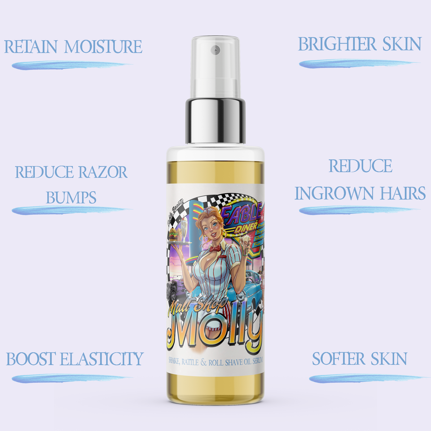Malt Shop Molly - Razor and Radiance Duo - Vanilla Bean Ice Cream, Raspberry Swirl, Sweet Whipped Cream