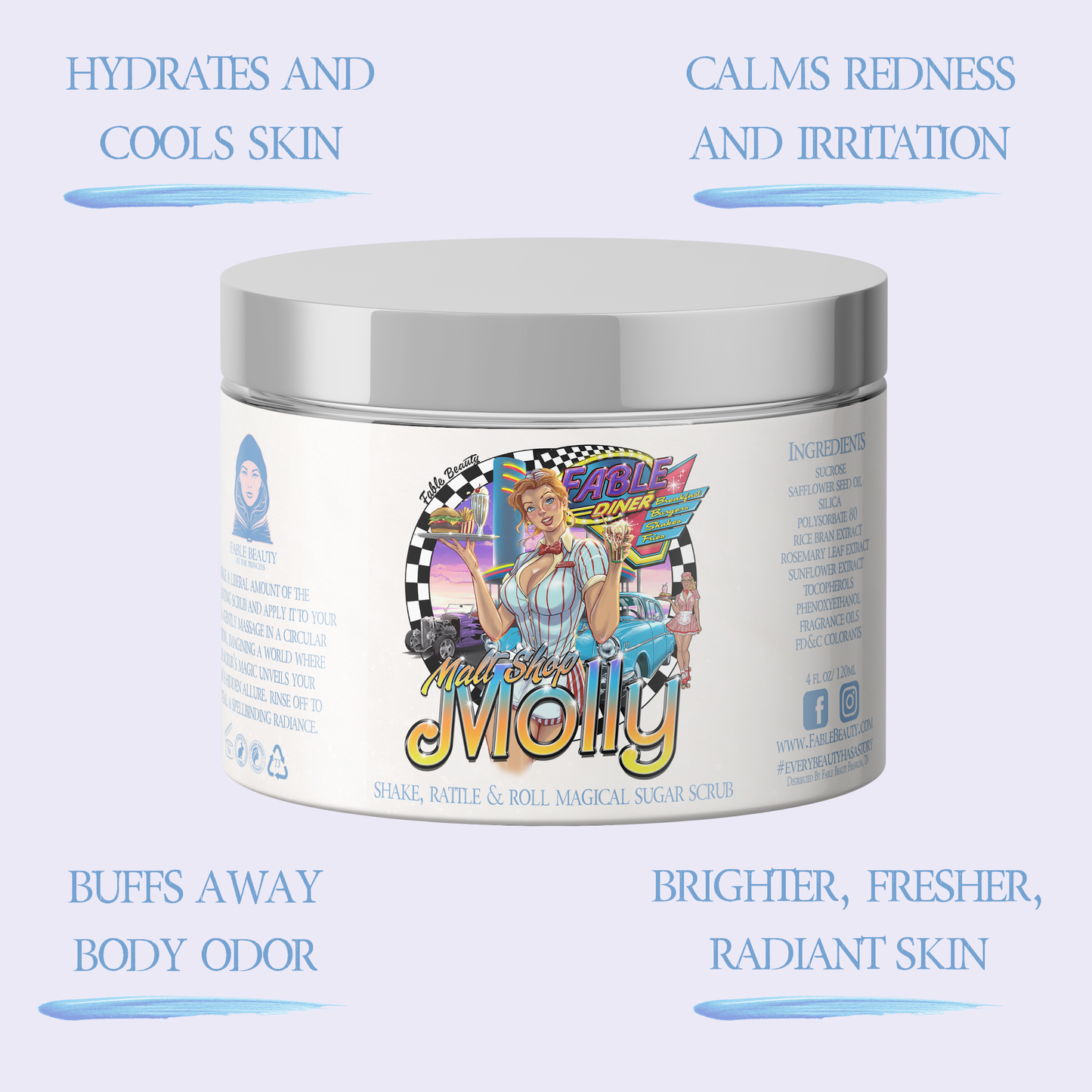 Malt Shop Molly - Beauty Box - Vanilla Bean Ice Cream, Raspberry Swirl, Sweet Whipped Cream