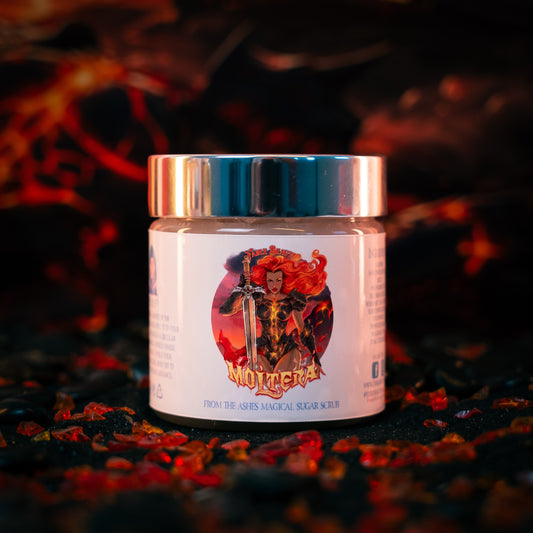 Moltera - Magical Sugar Scrub - Blazing Pomelo, Mythic Jasmine , Ripe Apricot