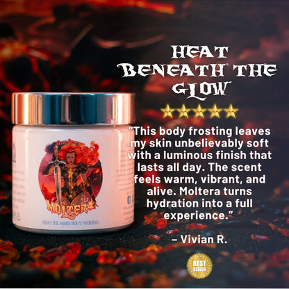 Moltera - Body Frosting - Blazing Pomelo, Mythic Jasmine , Ripe Apricot