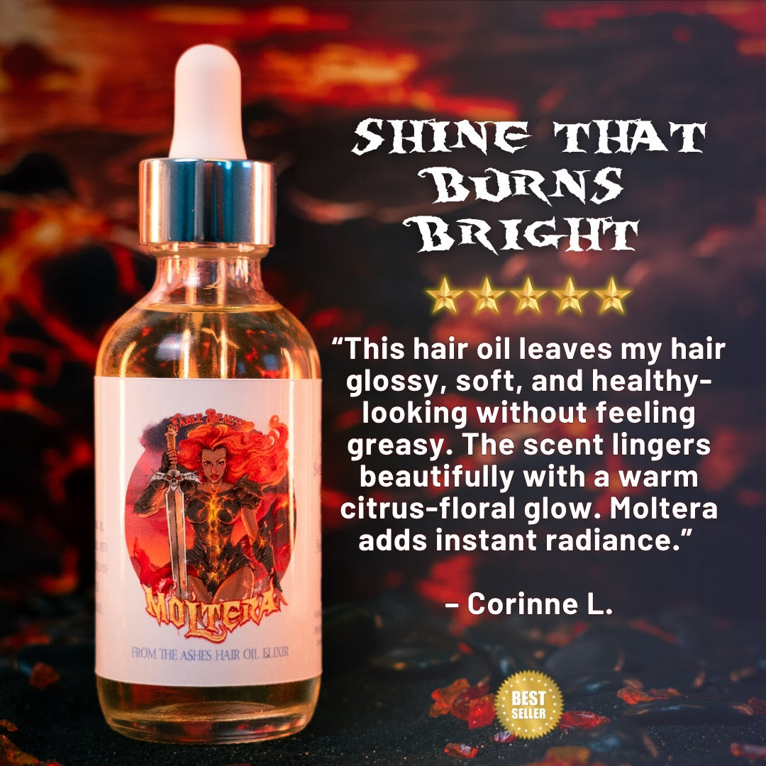 Moltera - Hair Oil Elixir -Blazing Pomelo, Mythic Jasmine , Ripe Apricot