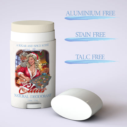 Mrs Claus - Natural Deodorant - Vanilla Sugar, Citrus Mist, Peppermint Bark