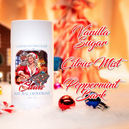 Mrs Claus - Natural Deodorant - Vanilla Sugar, Citrus Mist, Peppermint Bark
