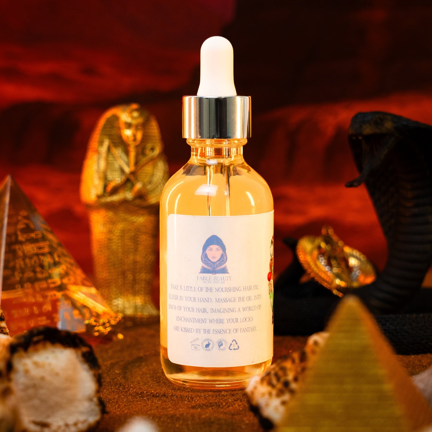The Mummy - Hair Oil Elixir - Rich Sandalwood, Marshmallow Crème, Dark Amber