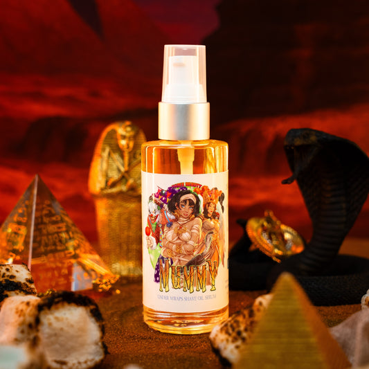 The Mummy - Shave Oil Serum - Rich Sandalwood, Marshmallow Crème, Dark Amber