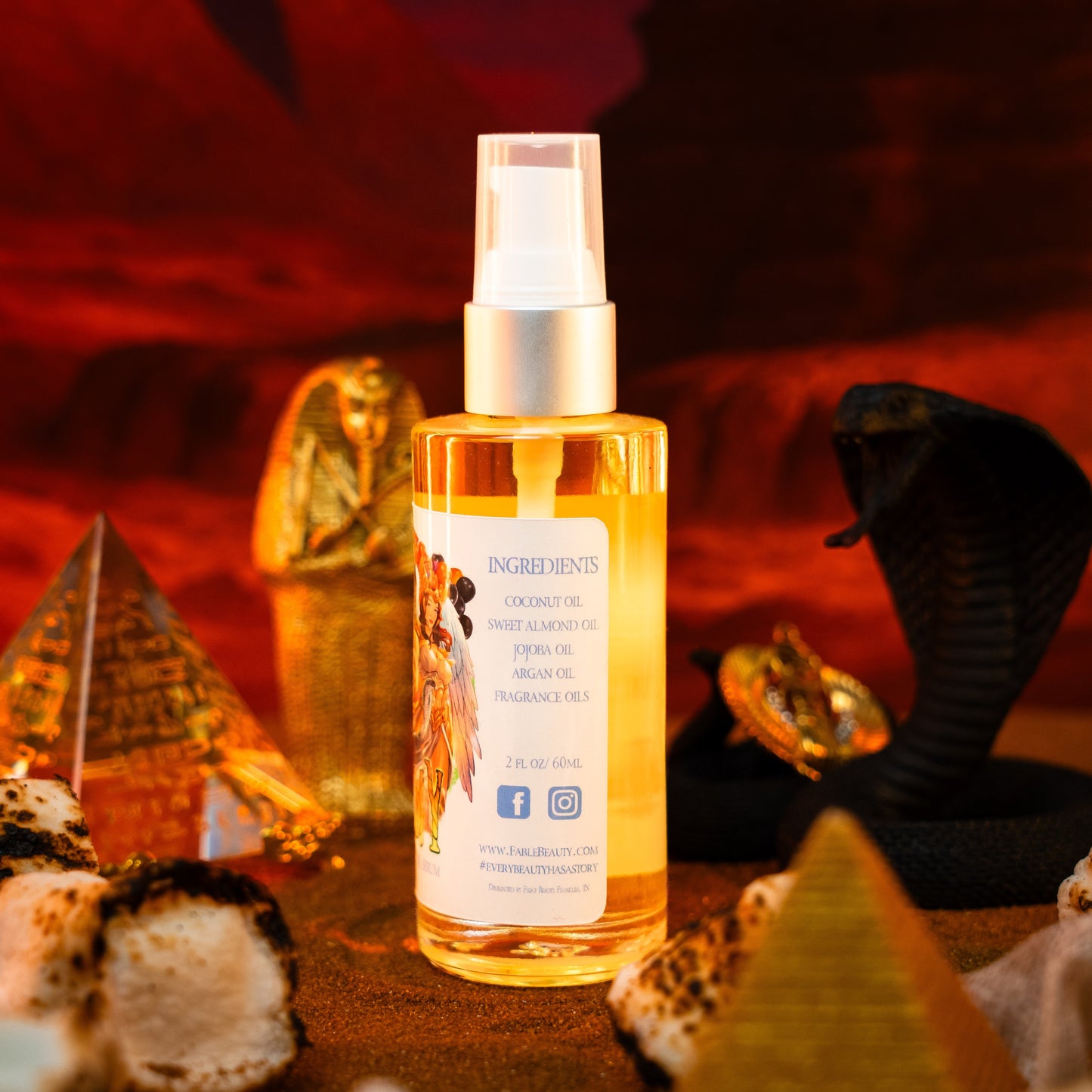 The Mummy - Shave Oil Serum - Rich Sandalwood, Marshmallow Crème, Dark Amber