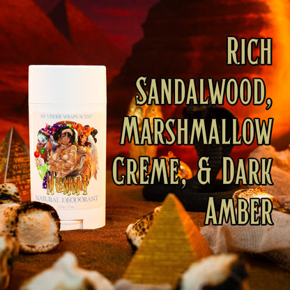 The Mummy - Natural Deodorant - Rich Sandalwood, Marshmallow Crème, Dark Amber