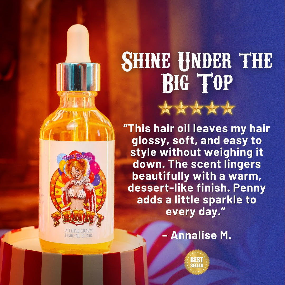 Penny - Hair Oil Elixir - Toffee Bits, Caramel Popcorn, White Chocolate