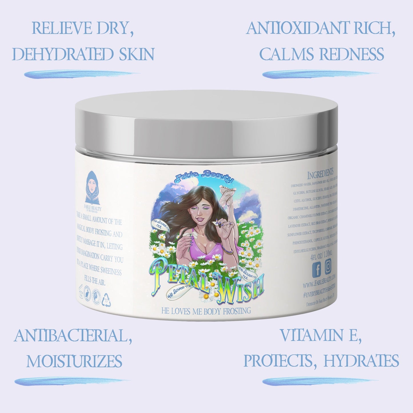 Petal Wish - Polish & Pamper Duo - Sprouted Daisies, Airy Clean Cotton, Fresh Fields