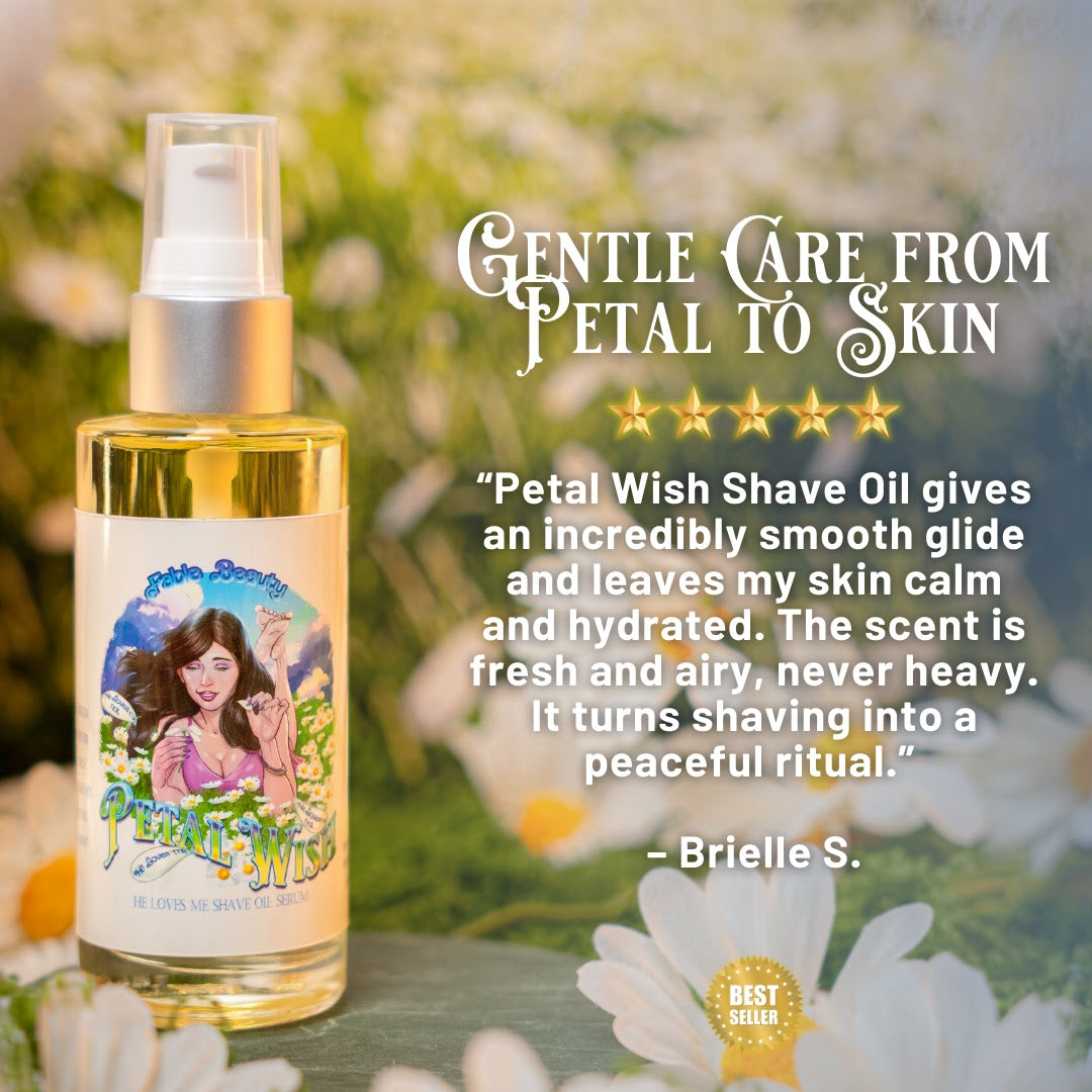 Petal Wish - Razor and Radiance Duo - Sprouted Daisies, Airy Clean Cotton, Fresh Fields