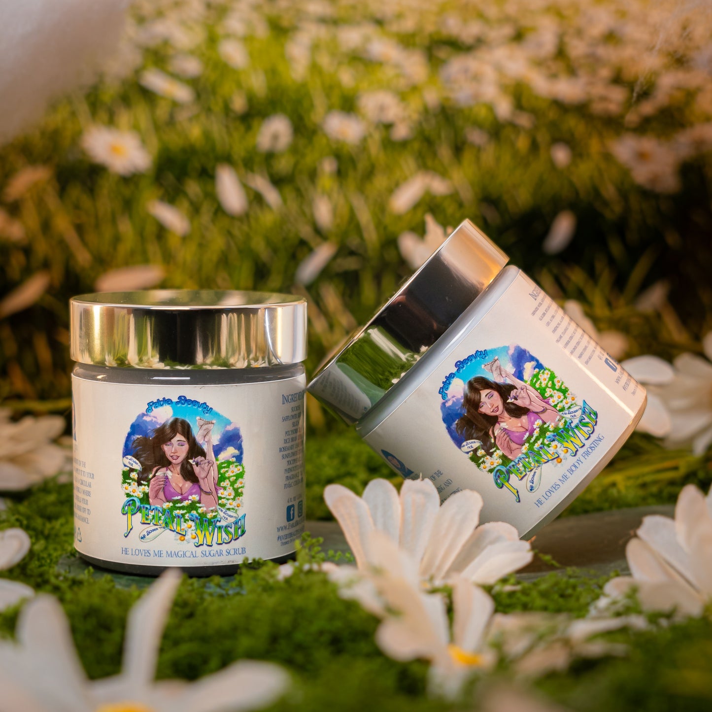 Petal Wish - Polish & Pamper Duo - Sprouted Daisies, Airy Clean Cotton, Fresh Fields