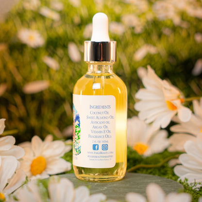Petal Wish - Hair Oil Elixir - Sprouted Daisies, Airy Clean Cotton, Fresh Fields