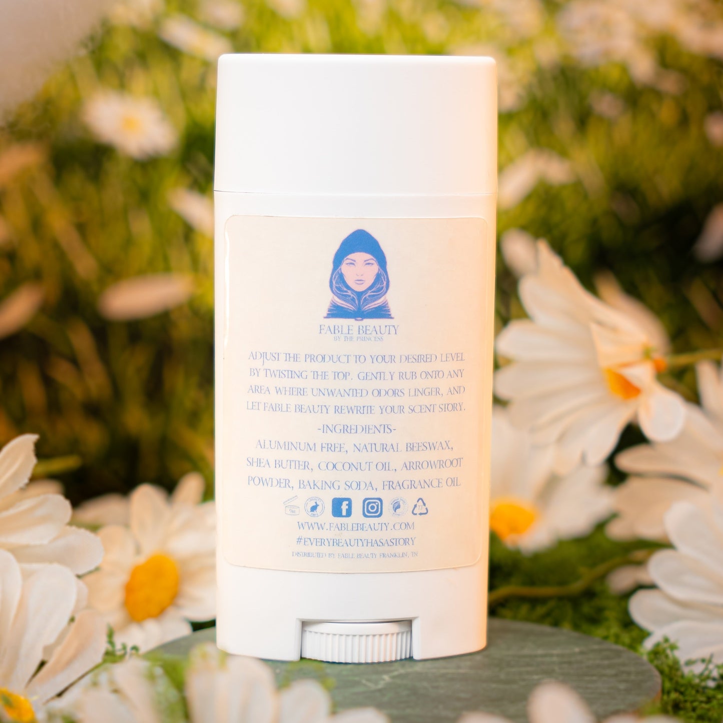 Petal Wish - Natural Deodorant - Sprouted Daisies, Airy Clean Cotton, Fresh Fields