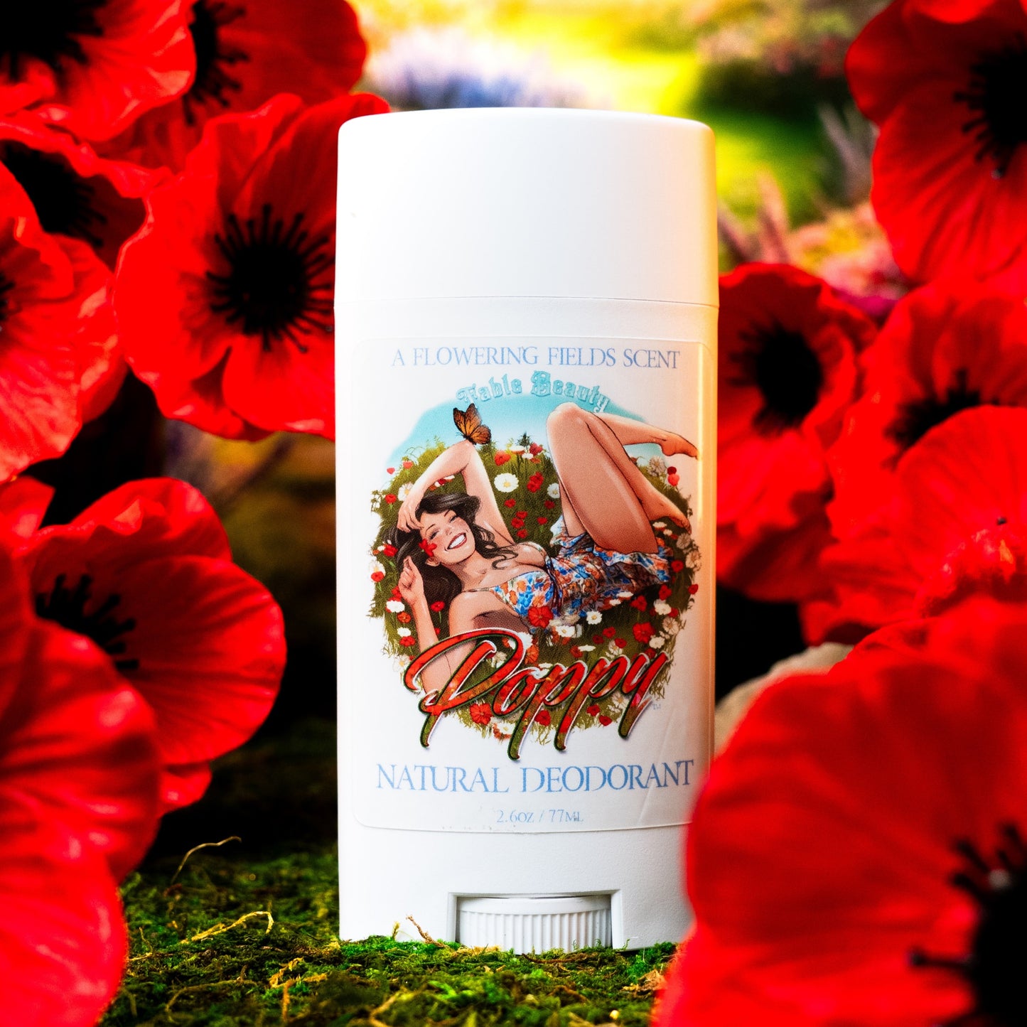 Poppy - Natural Deodorant - Wild Poppies, Honeyed Fig, Delicate Pear
