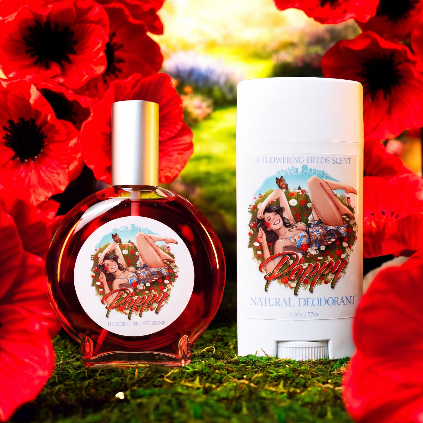 Poppy - Fragrance & Function Duo - Wild Poppies, Honeyed Fig, Delicate Pear