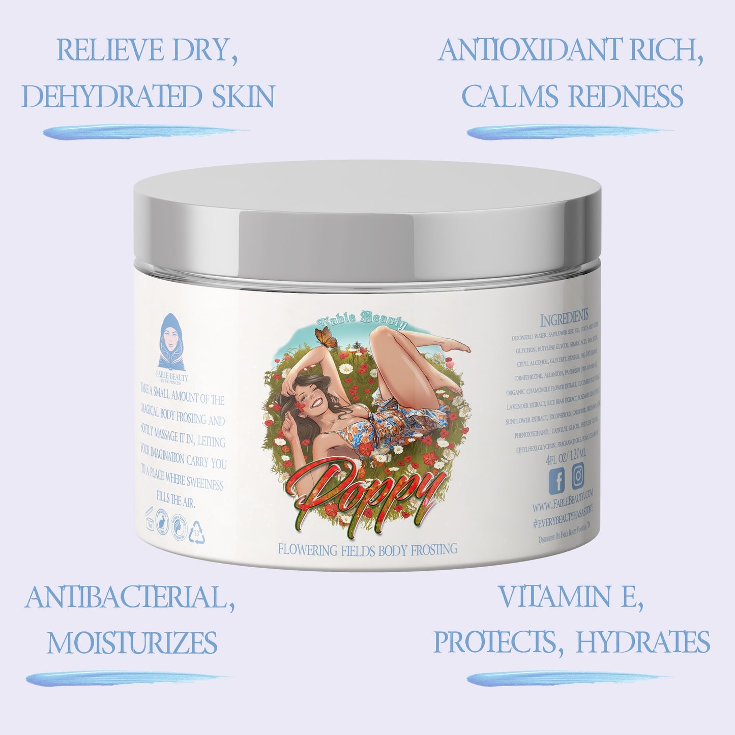 Poppy - Body Frosting - Wild Poppies, Honeyed Fig, Delicate Pear