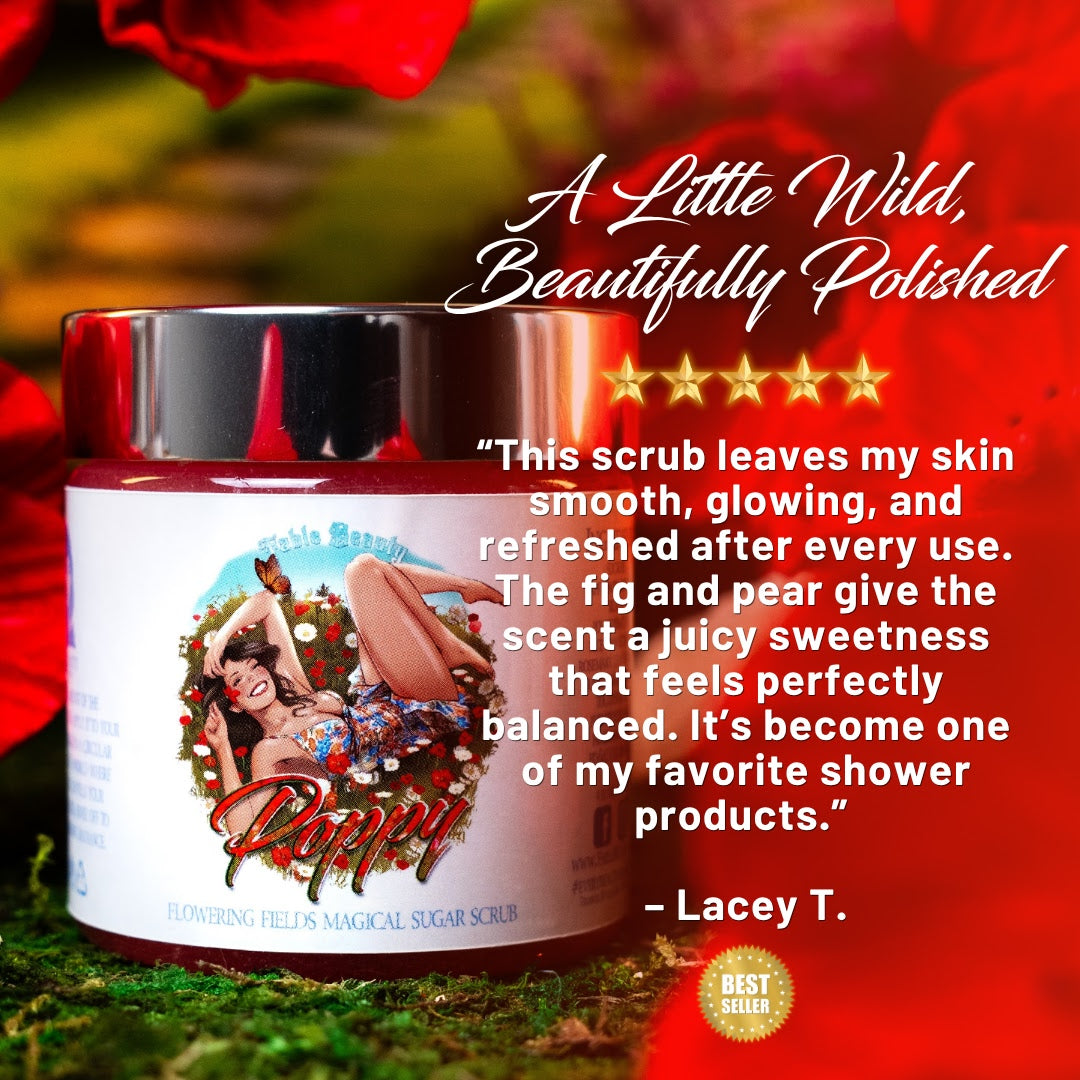 Poppy - Magical Sugar Scrub - Wild Poppies, Honeyed Fig, Delicate Pear