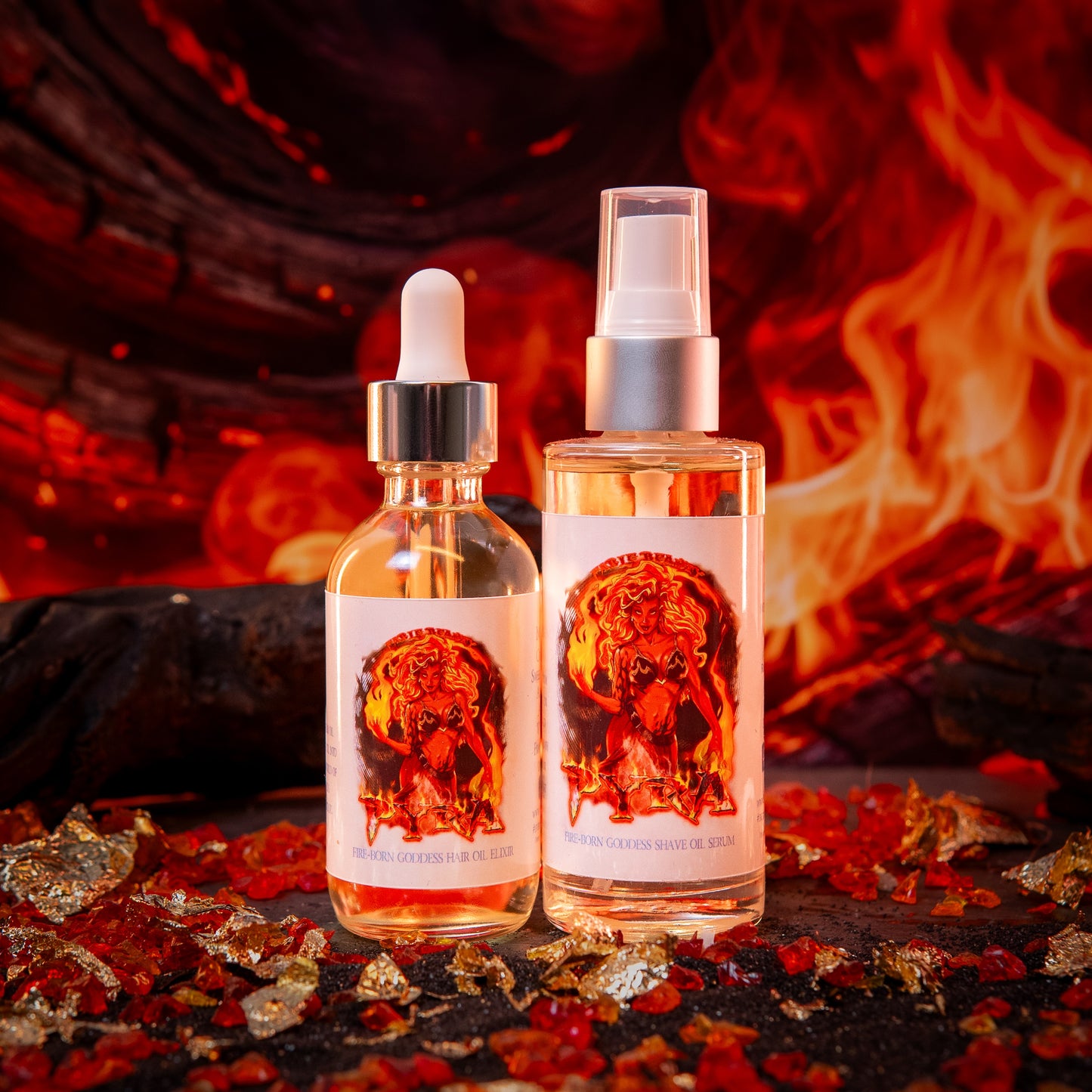 Pyra - Razor and Radiance Duo - Smooth Palo Santo, Invigorating Mandarin, Coconut Shavings