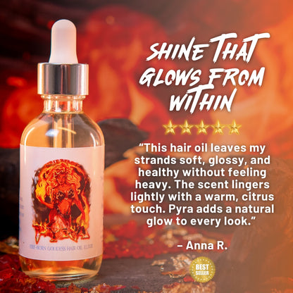 Pyra - Hair Oil Elixir - Smooth Palo Santo, Invigorating Mandarin, Coconut Shavings