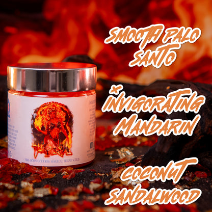 Pyra - Magical Sugar Scrub - Smooth Palo Santo, Invigorating Mandarin, Coconut Shavings